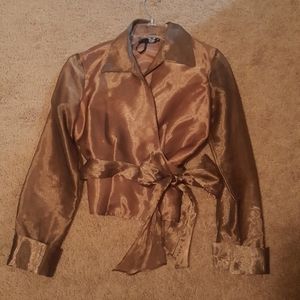 Gold color blouse